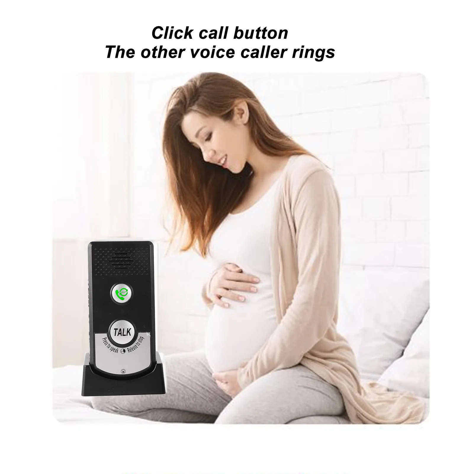 Wireless Intercom Doorbell Two Way Voice Intercom System for Home Elederly Hospital Patient Nurse Wireless Home System