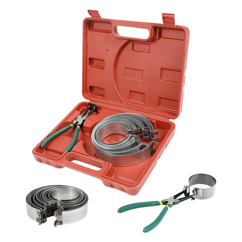 Car Engine Piston Ring Compressor Kit Piston Ring Removal Tool Belt Piston Pliers Auto Repair