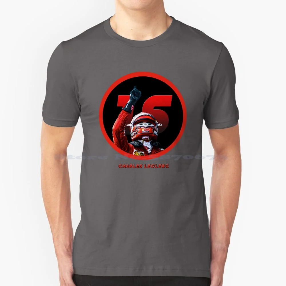 Charles Leclerc #16 T Shirt 100% Cotone Tee Charles Leclerc Monza Charles Leclerc Leclerc Twitch Charles Leclerc Spa Charles