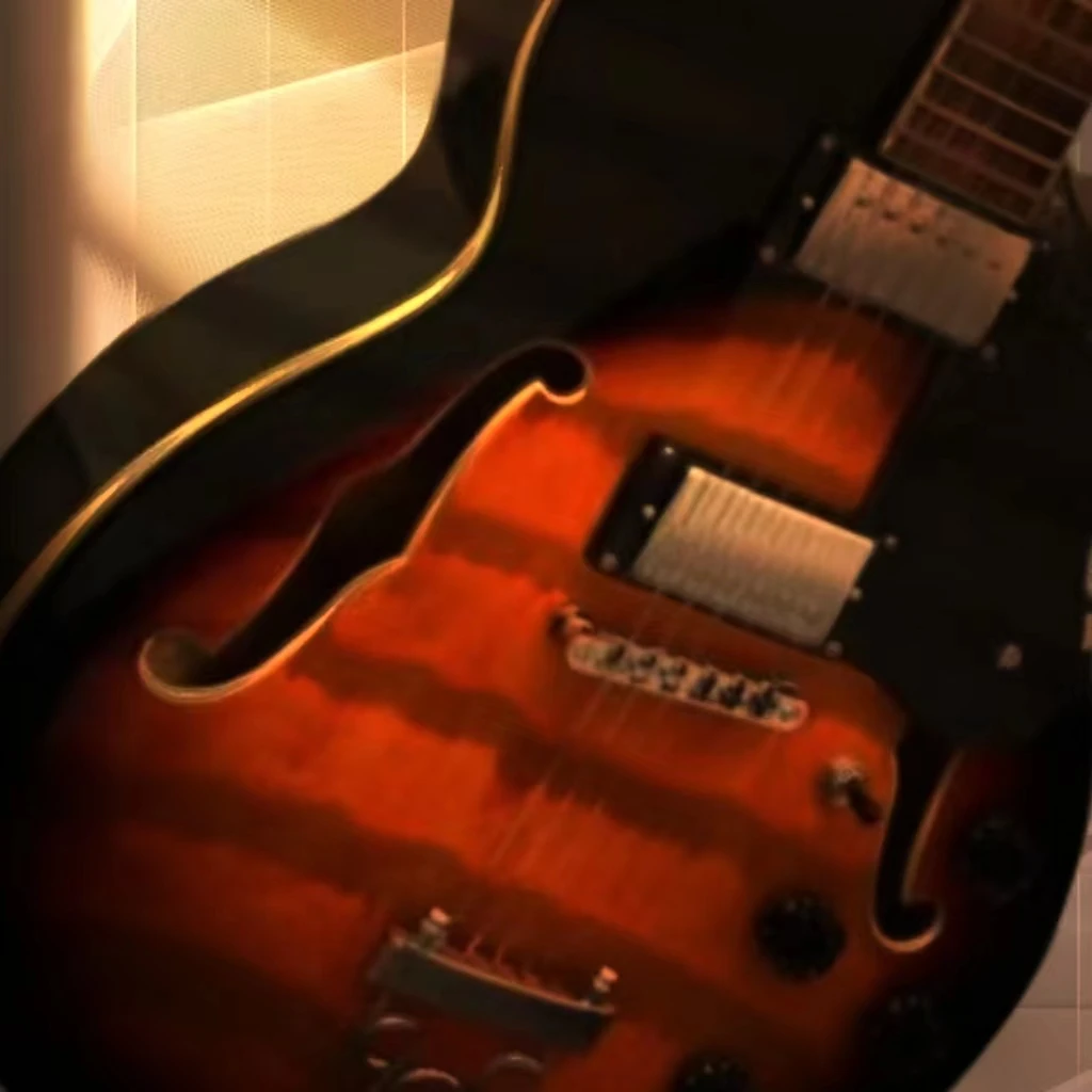 

Classic jazz guitar, made of high quality hollow professional, good tone, comfortable feel