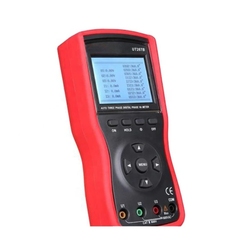 

UT267B Digital Auto 3 Three Phase Clamp Meter VA Voltammeter Ammeter Power Meter w/Phase Sequence Tester Instruments