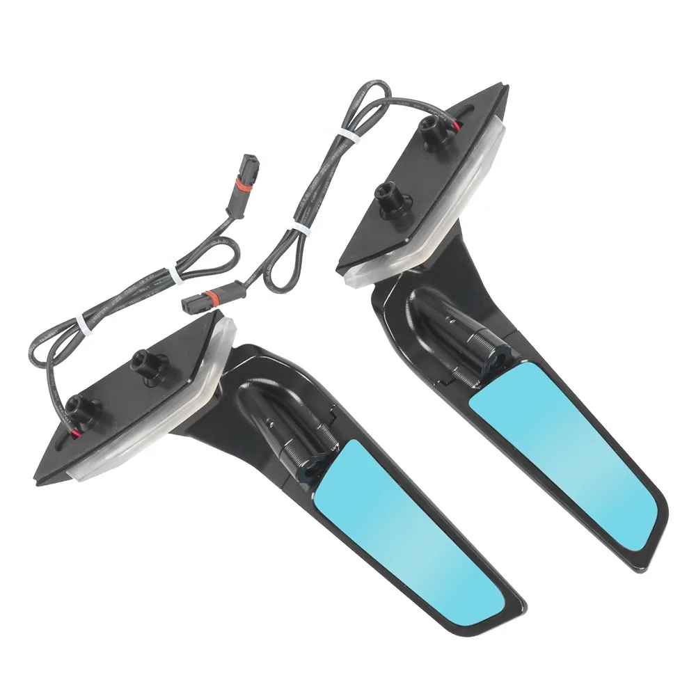 For BMW S1000 RR S 1000 RR S1000RR s1000rr 2019-2023 Wind Wing Motorcycles Adjustable Rotating Rearview Mirror With LED Light 3