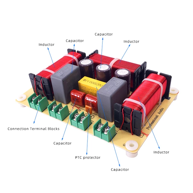 Crossover Audio 400W - Filtro Divisore Di Frequenza Per Altoparlanti, Regolazione Tweeter E Medio - Foto 4