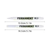 5/10pcs/Set White Marker Pen Graffiti Pens Waterproof Permanent Tire Painting Notebook Tyre Tread Oily Environmental Pen 2