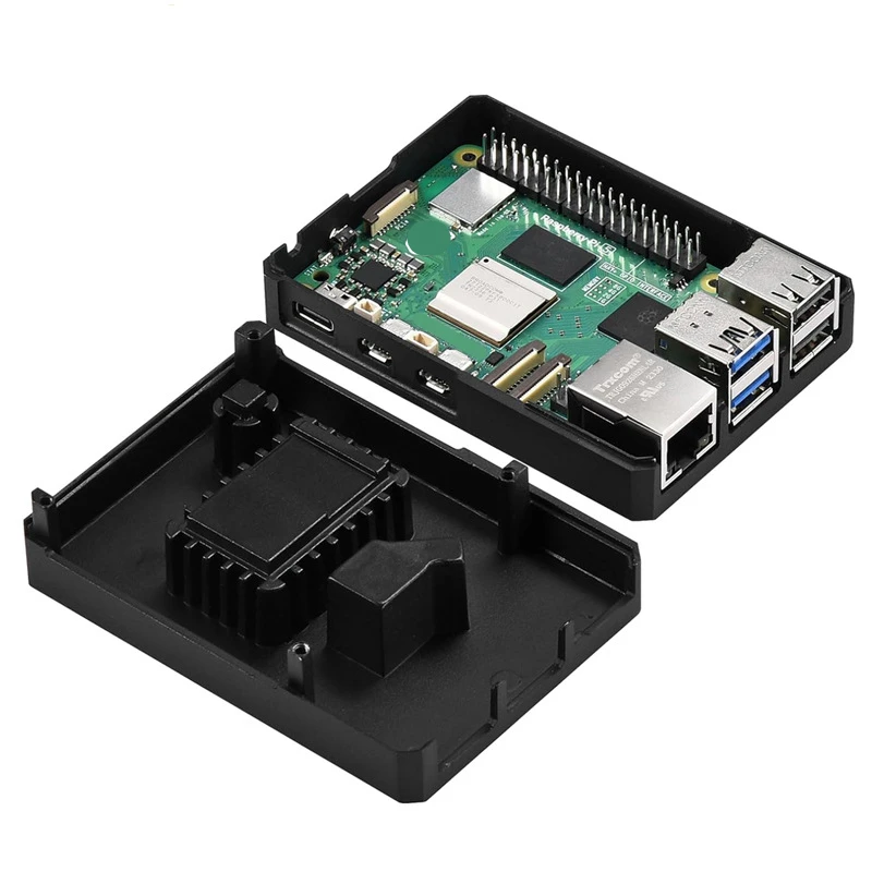 

Корпус из алюминиевого сплава для Raspberry Pi 5 встроенная охлаждающая Колонка большая площадь пассивный отвод тепла металл