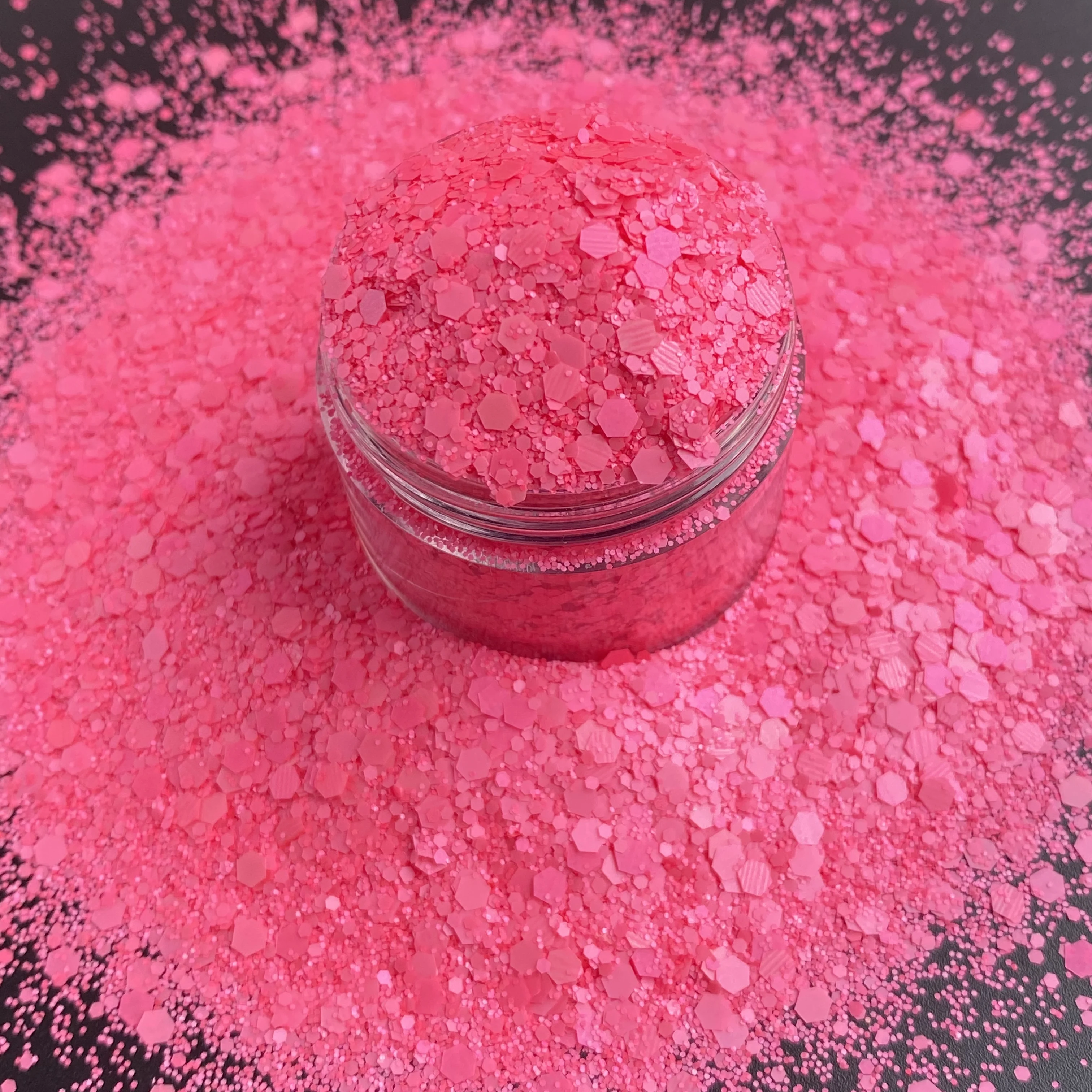 Shakers Confetti Neon Polyester Glitter Mix Nail Art Snow Global Tumblers 2oz (57g) Nail Powder Nail Glitter Nail Decoration Nail Decorations