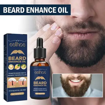 30ml Olio per la cura della barba per gli uomini Crescita della barba Toelettatura Ammorbidire Rafforzare lo styling Olio per barba Più spesso Nutrire Barba Siero Cura della barba