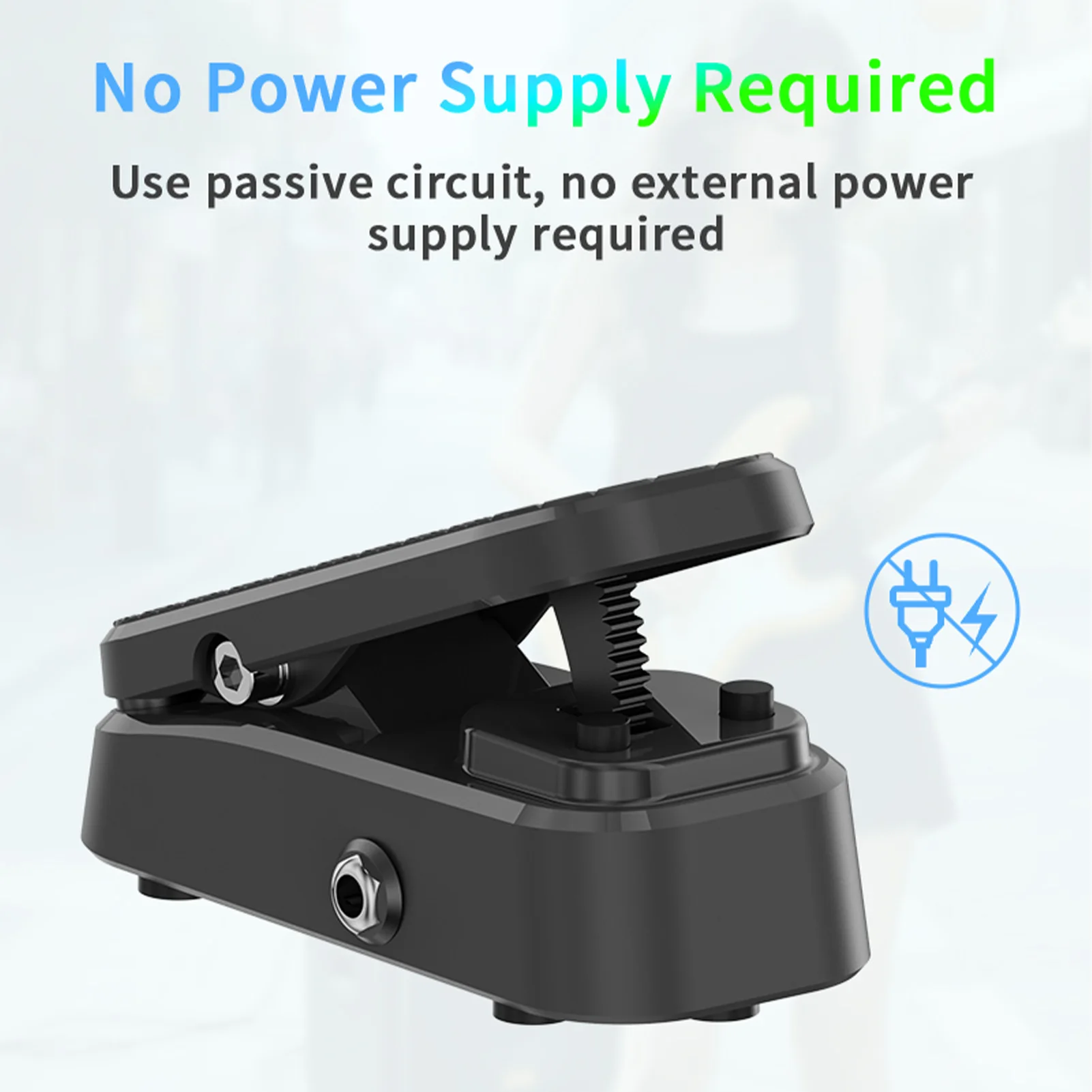 Volume Expression Guitar Effect Pedal 2-in-1 Dual Control Silent Metal Chassis Stereo Interface No Power Required