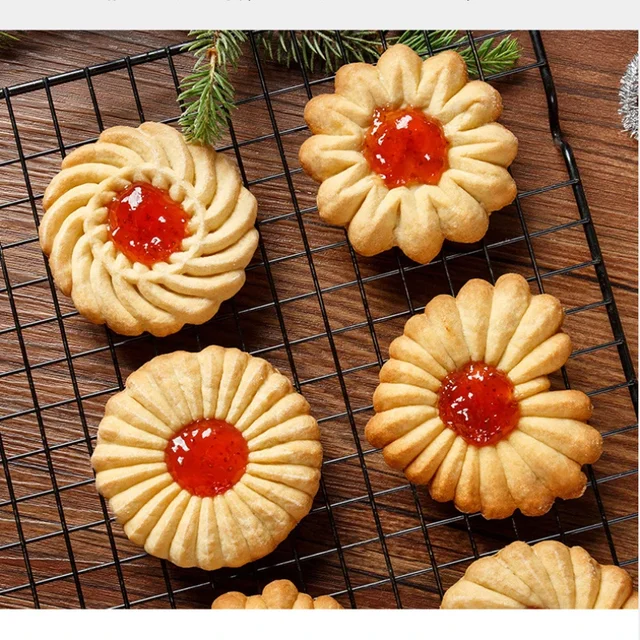 3d Wooden Flower Shape Pastry Mold Christmas Party Cake Biscuits Stamp Embossing Mould Hand Press Baking Cookie Cutter Diy Tools 3
