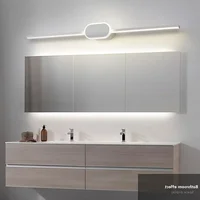 Modern Bathroom Wall Lamp Black White Aluminum LED Strip Bathroom Mirror Lamp Bathroom Bath Lamp Mirror LED Light Make Up Light 1