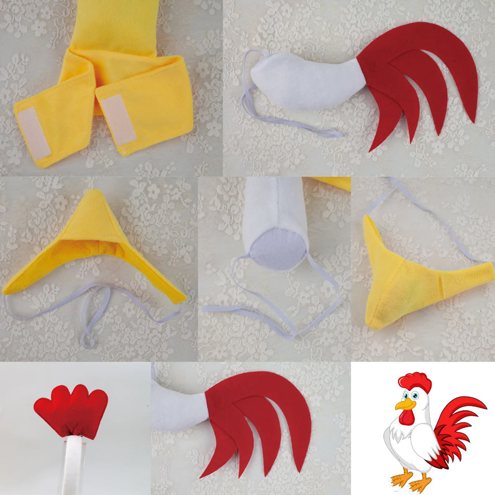 Ostern Huhn Kostüm Für Kinder - Komplettset Mit Tutu & Hühnerohren Stirnband (Braun) - Für Faschings- & Themenpartys