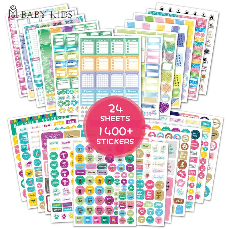 

Planner Stickers for Diary Scrapbooking Bullet Journal Supplies Diary Stickers for Notebooks Vintage Stationery Stickers
