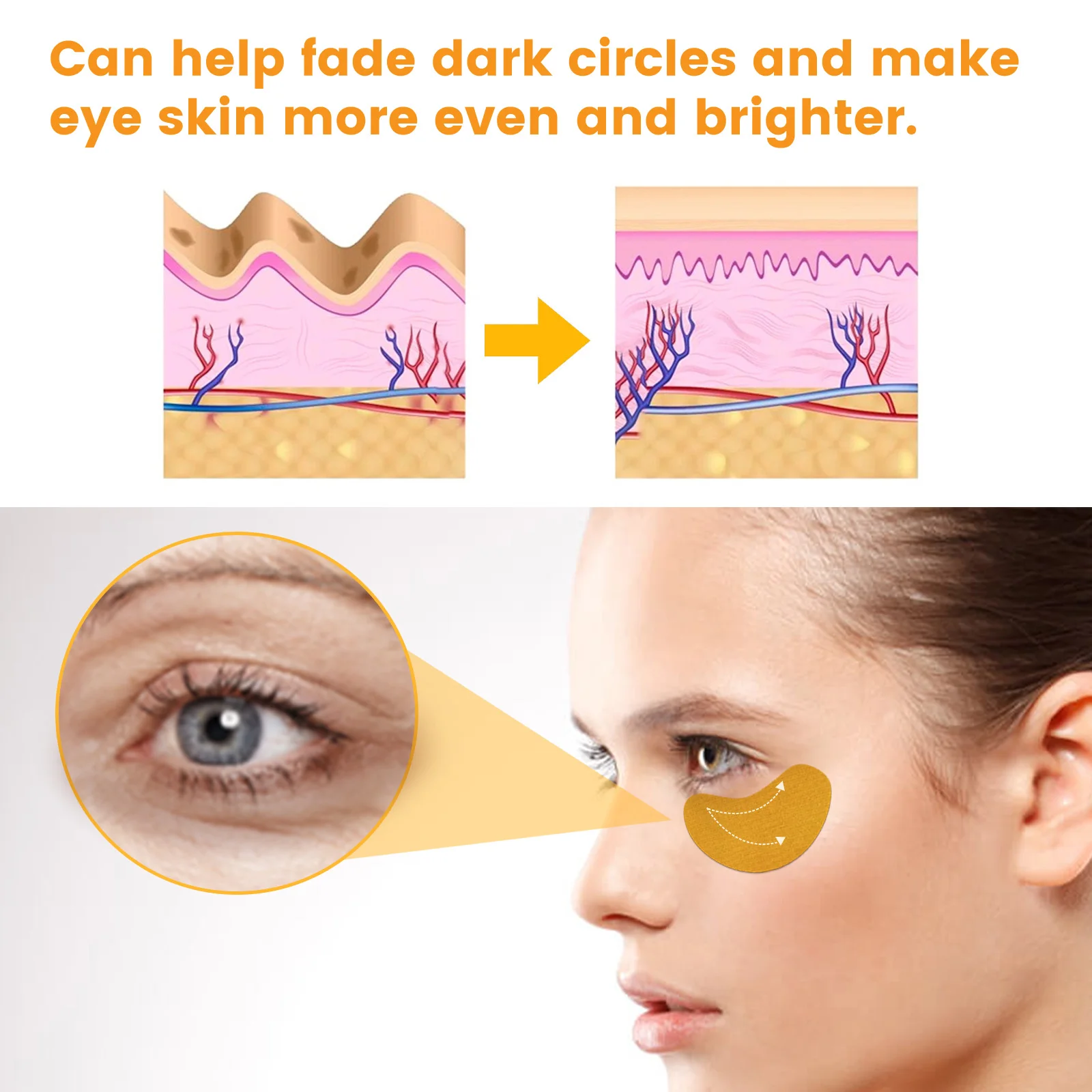 EELHOE Eye Mask Moisturizing Collagen Dark Circles Eye Bags Remover Anti Puffiness Nourishing Skin Firming Lifting Eyes Patch