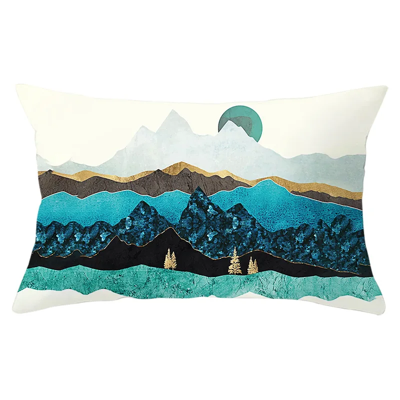 30x50cm Sun Mountain Landscape Pillowcase Decorative Sofa Cushion Case Bed Pillow Cover Home Decor Gift Car Cushion Cover