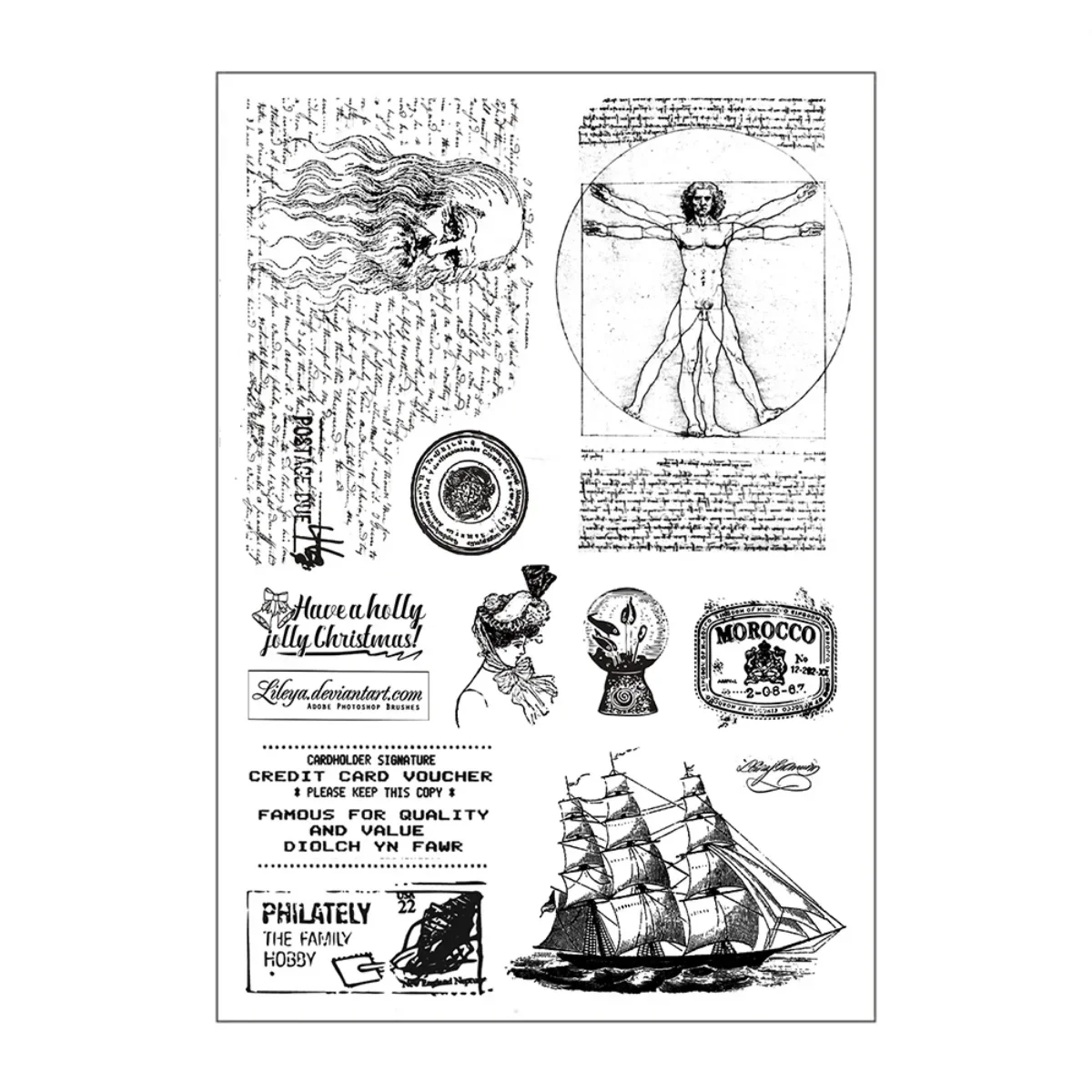 11*16cm Vintage Style Sewing Machine Figure Sailboat Clear Seal Silicon Rubber Stamp for Planner Card Making Album Art Supplies