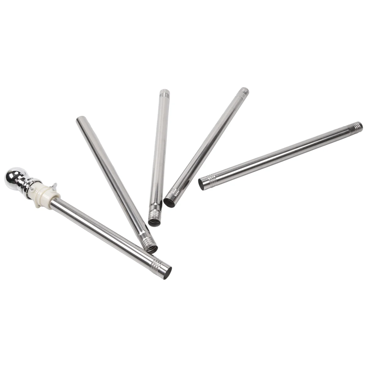 Flagpole Stainless Steel Flagpole Suitable for House Courtyard Garden Anti-Rust (Silver Pole Only)