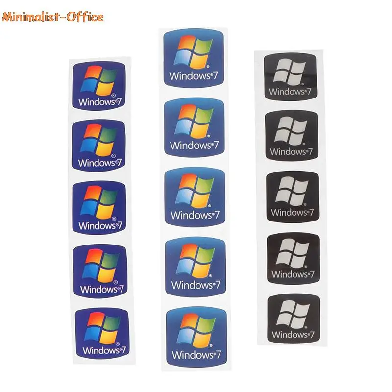 5Pcs Notebook Desktop Computer for Intel Windows7 Sticker Laptop Logo Label |