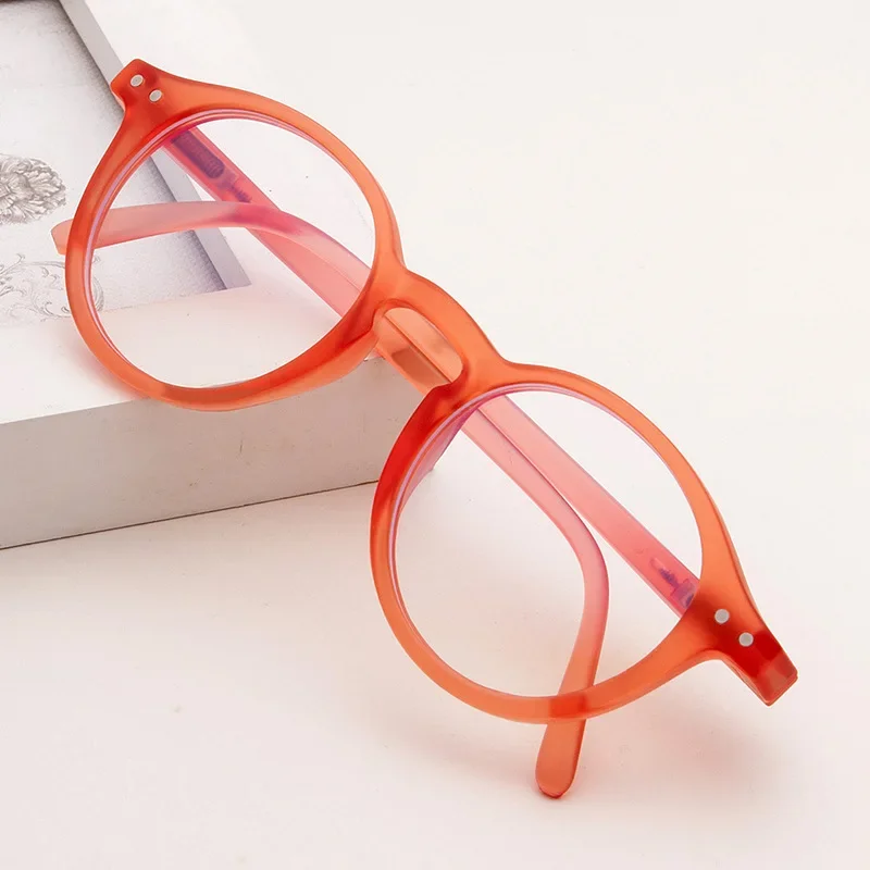 Fashion Anti-blue Light Glasses New Round Frame Vintage Computer Glasses Boys Girls Plain Protection Eyeglasses