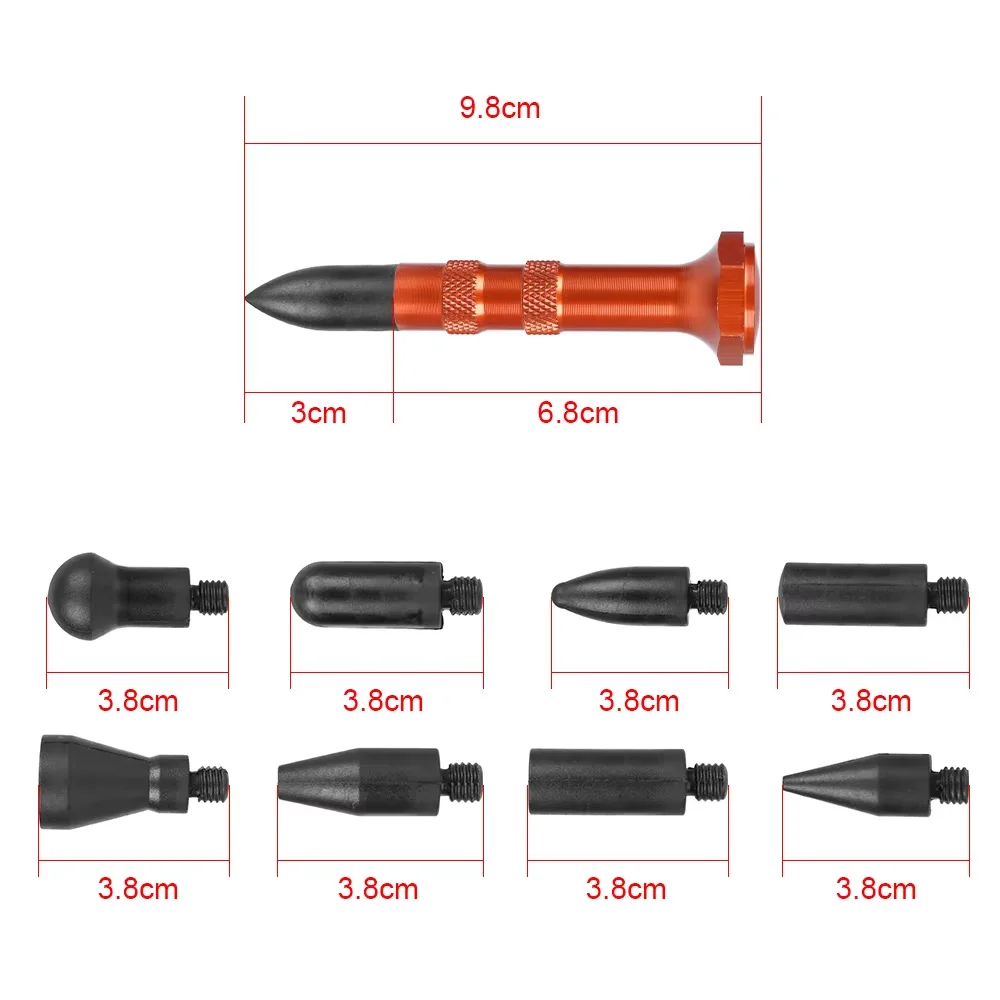 Automotive Paintless Dent Removal Tools Car Dent Puller Rod Hook Hammer