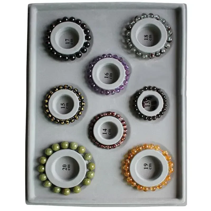 Jewelry Making DIY Bracelets Necklaces Bead Wearing Dials Handmade Bead Organizer Design Measuring Trays Jewelry Display Trays