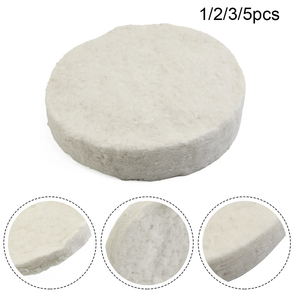 1/2/3/5pcs Ceramic Wool Sponge Cotton Round 8.6x1.2cm Firplace Firebox Safety Bio Fire Heating Cooling Air Fireplaces Stove