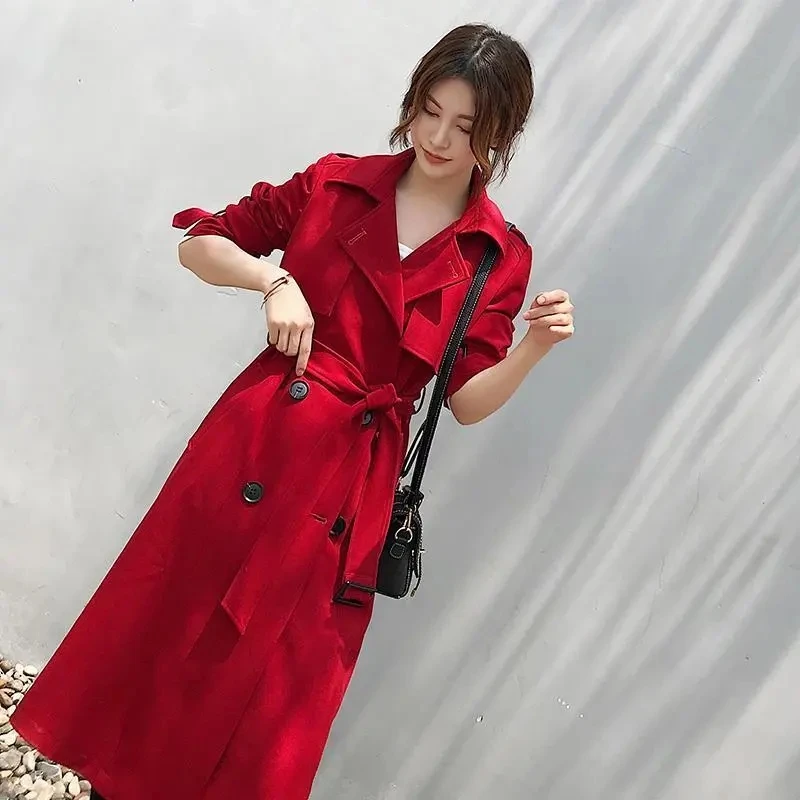 Red Sale Hood Trench Coat Red Womens Trench Coat Jacket Ladies