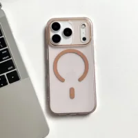 CrystalShield™ – Coque Magnétique Transparente pour iPhone - Brun clair