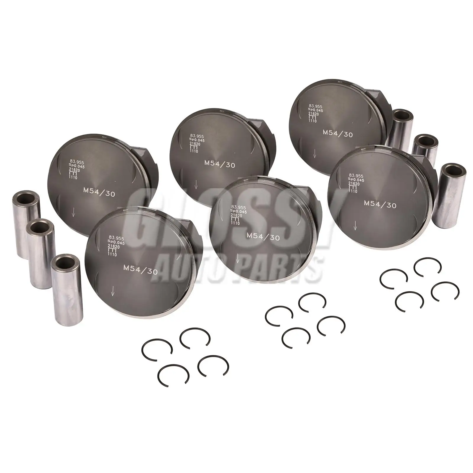 AP03 6x 84.00MM PISTONS & RINGS SET for BMW E46 E39 E60 330i 530i M54