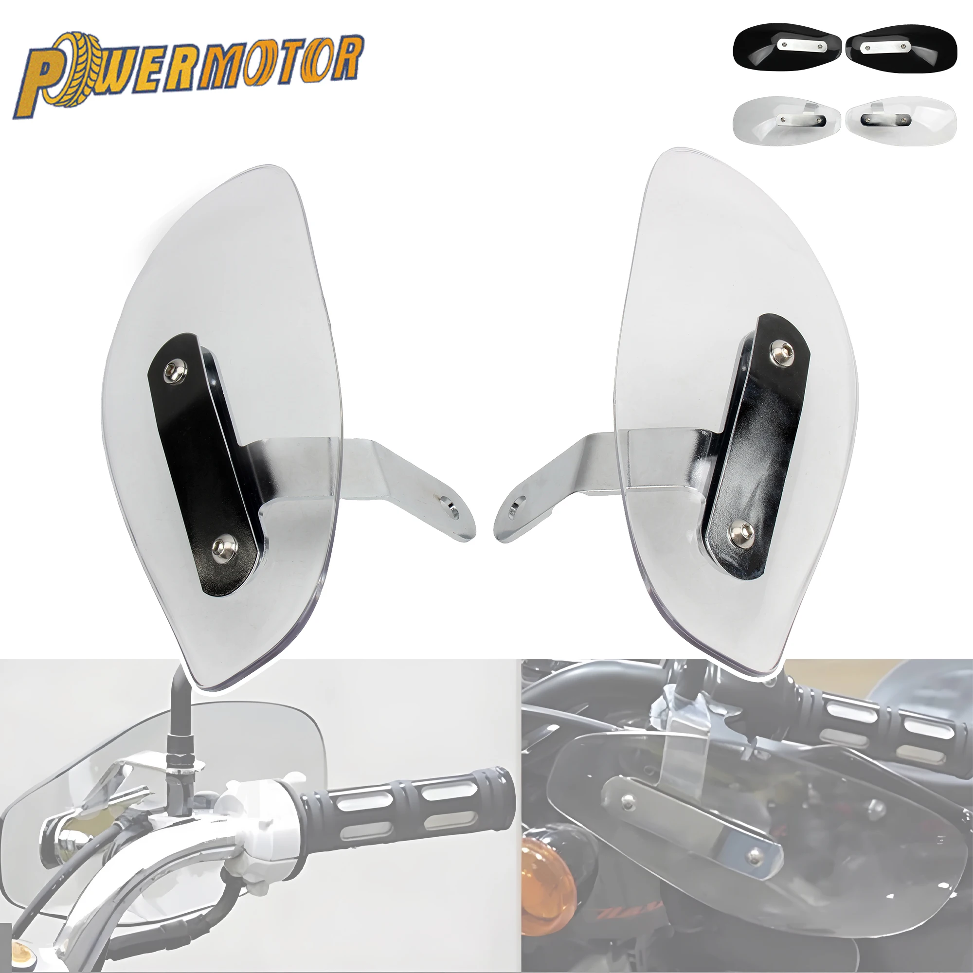 Motorcycle Hand Guards with Windshield Protection for Harley Touring (1996-2013)
