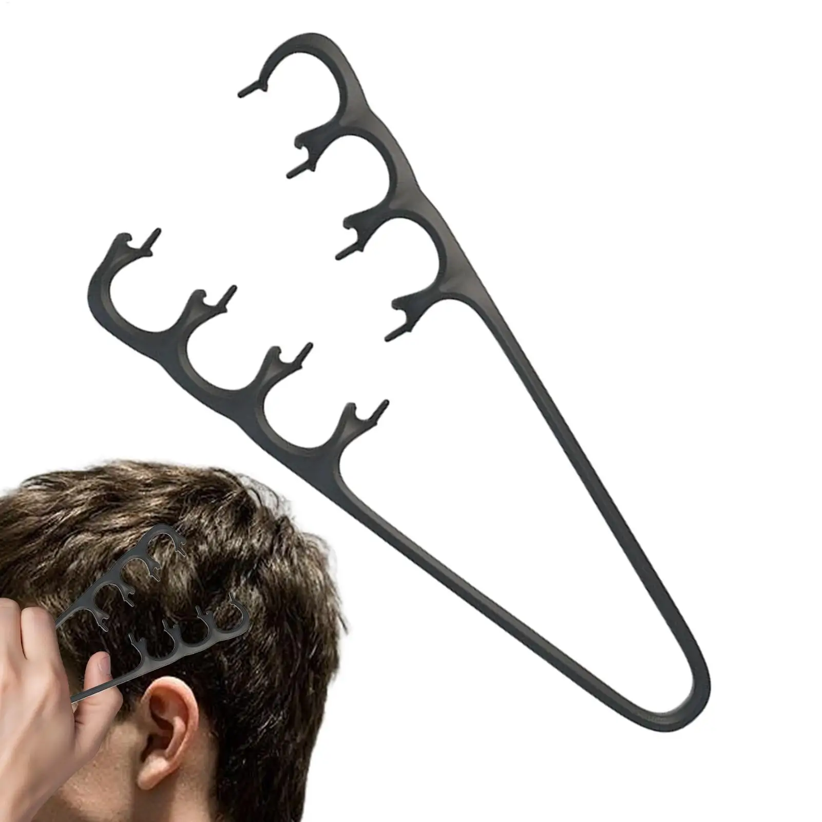 Pettine per lo styling Volumizzante portatile Texture a denti larghi Pettine per volume Strumento per acconciature Texture soffice per uomo donna Per tutti i tipi di capelli - immagine 5