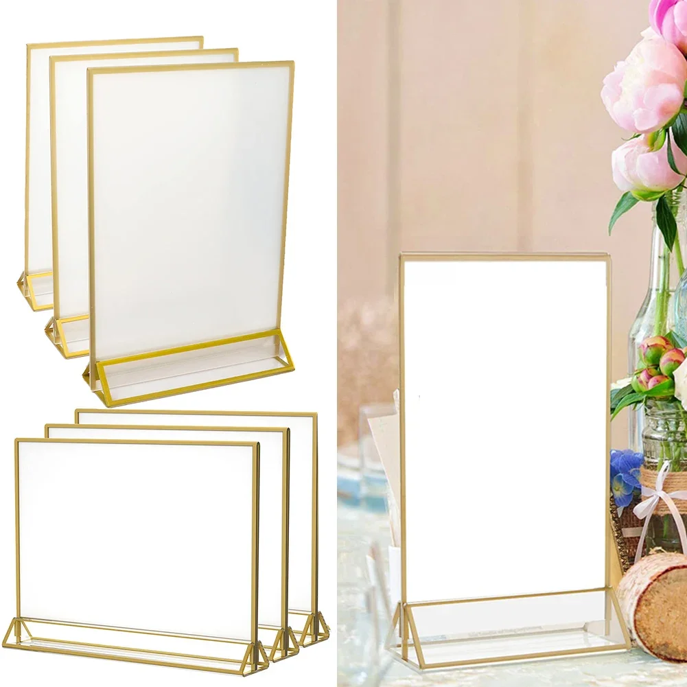Standard Double-Sided Acrylic Wedding Table Numbers Phnom Penh Table Card Wedding Number Plate Menu Stand Card