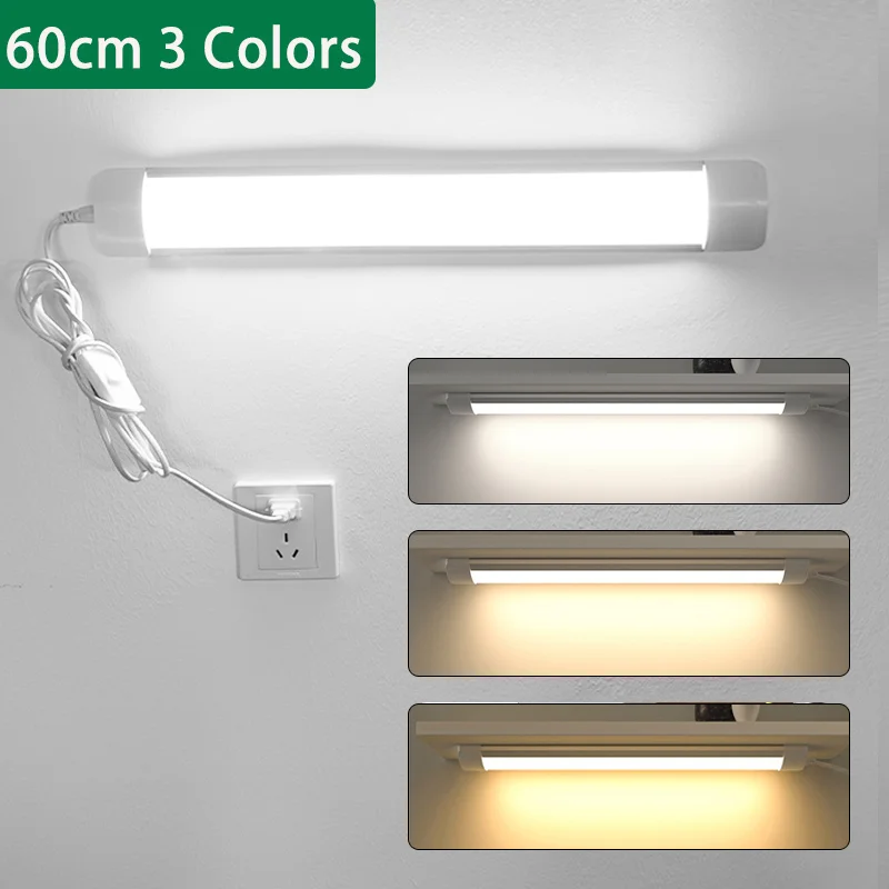 Description Picture 4 of itemLed Tube Lights 85V-265V 3 Color High Brightness Lamp 20W For Kitchen Wall Cabinet Lamp 60cm Indoor Bedroom Closet LED Lights