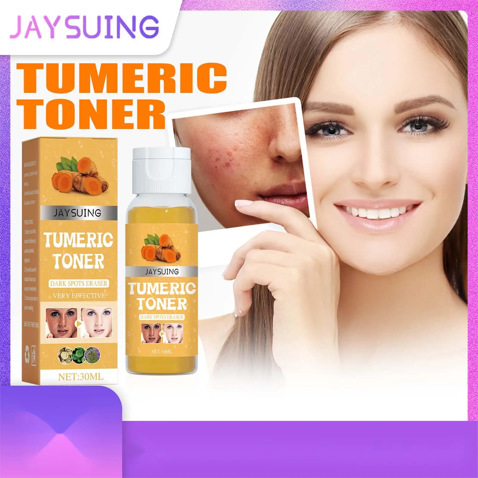 

Anti-Black Turmeric Toner Moisturizing Moisturizing Brightening Deep Cleansing Astringent Toner Spray