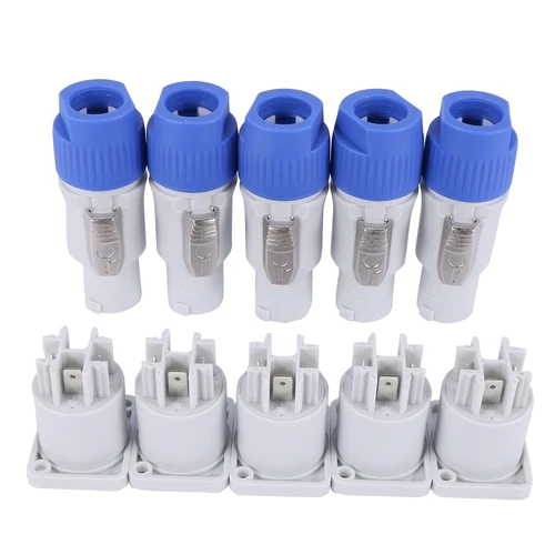 파워콘 A 타입 NAC3FCA + NAC3MPA-1 섀시 플러그 패널 어댑터, 10 세트 4