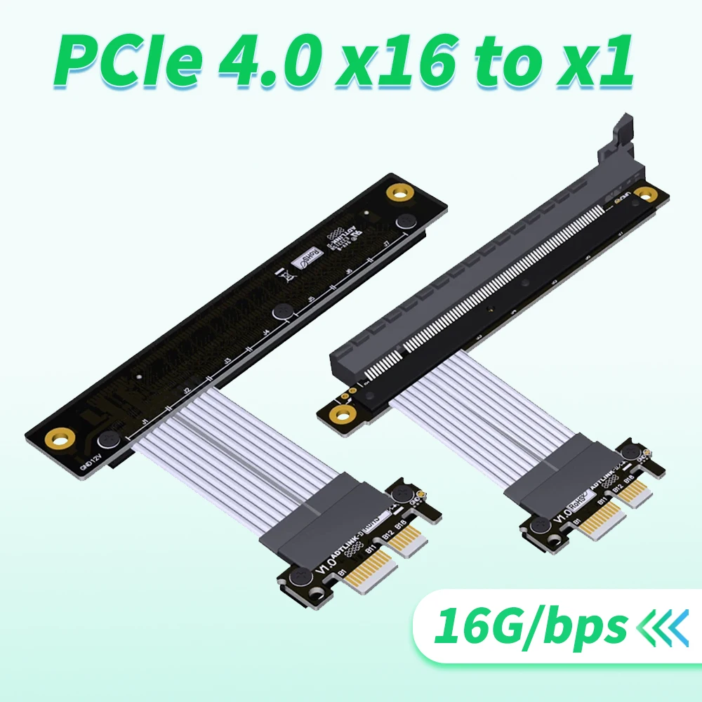 Riser Pci Express 4.0X1 A X16 Cavo Di Prolunga Per Scheda Video Non Usb A Card N Supporto A Piena Velocità 16G/Bps Rtx3090 Rx6800Xt