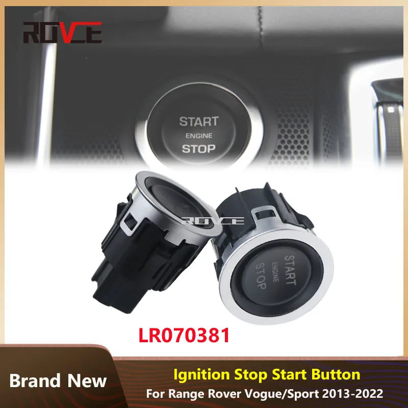 

ROVCE Ignition Switch Button OEM LR070381 For Range Rover Vogue 13-22/For Sport 14-22/ For Discovery 5 15-20/For Discovery Sport