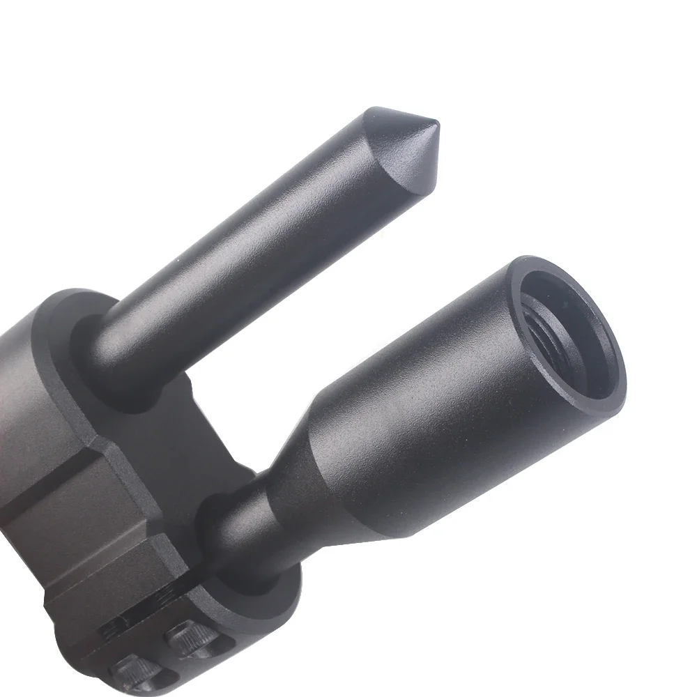 M12*1.25 Car Aluminum H Type Shift Knob Extension Adjustable Extender Gear Shifter With Three Adapters BX102546-BK