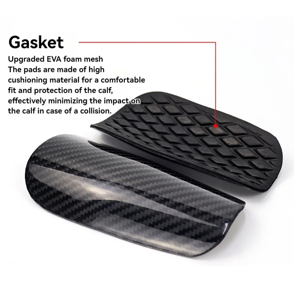 Loogdeel Carbon Fiber Soccer Shin Guards,Super Strong,Ultra Light,Shock Resistance,Air Permeability,Suitable for Adult, Youth