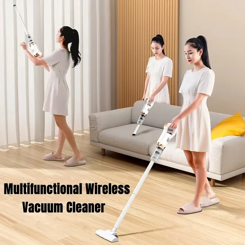 Household Vacuum Cleaner Wireless Portable 120W Super Power Vacuuming Dust Mite Wet And Dry Long Life Car Appliances 6
