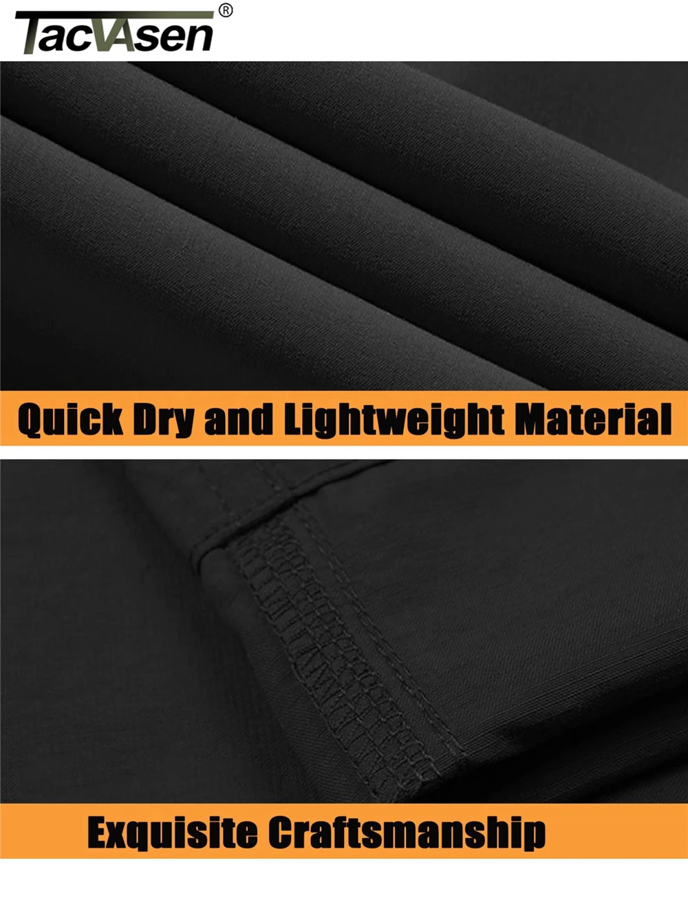 TACVASEN Zip Off Hiking Pants Convertible Shorts Mens Cargo Work Pants Lightweight Breathable Trousers Workwear Outdoor Bottoms 6