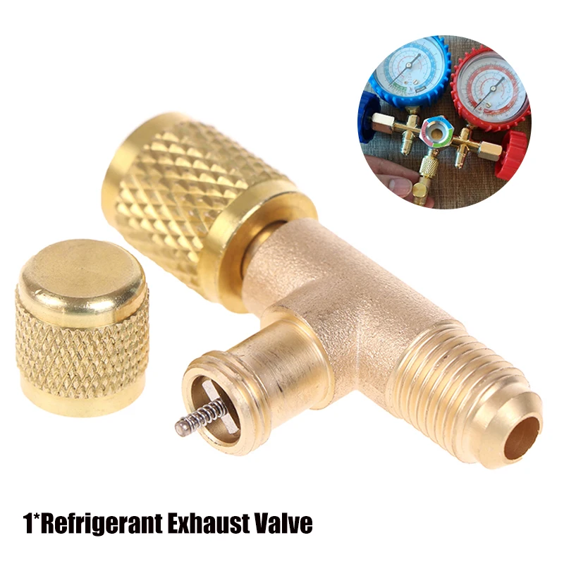 Copper Refrigerant Exhaust Valve Fitting Copper Adapter