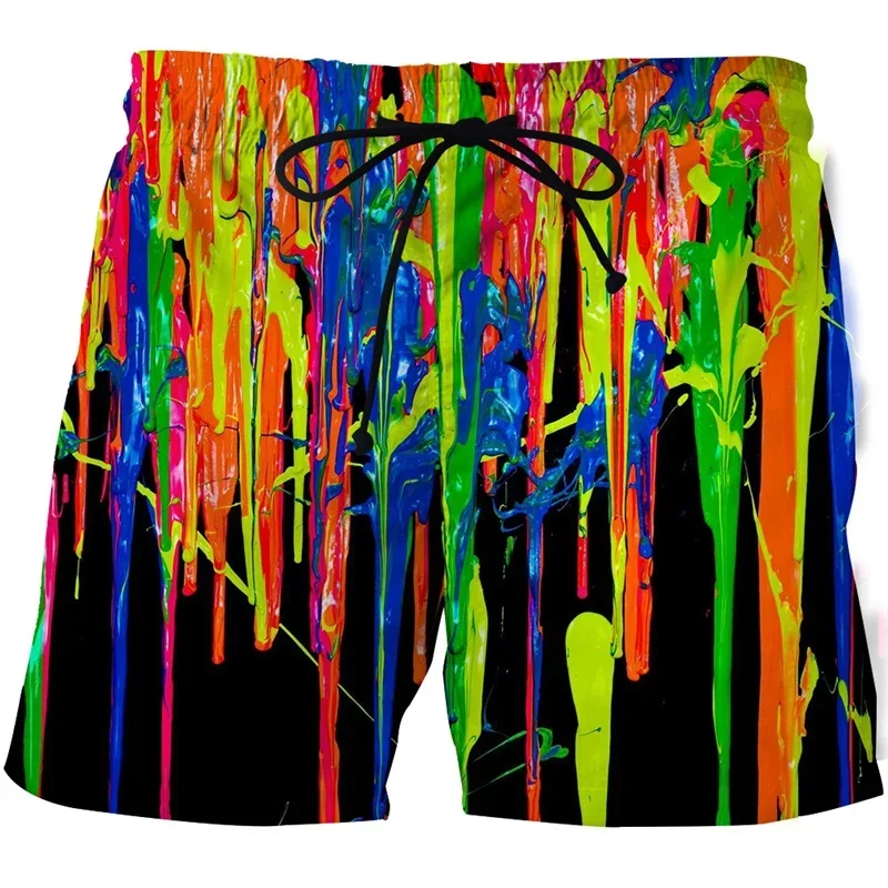Summer 3D Print Beach Shorts Men Women Abstract Art Cool Short Pants Casual Comforts Skateboard Shorts Sport Swim Trunks 2