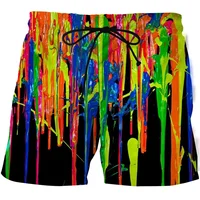Summer 3D Print Beach Shorts Men Women Abstract Art Cool Short Pants Casual Comforts Skateboard Shorts Sport Swim Trunks 2