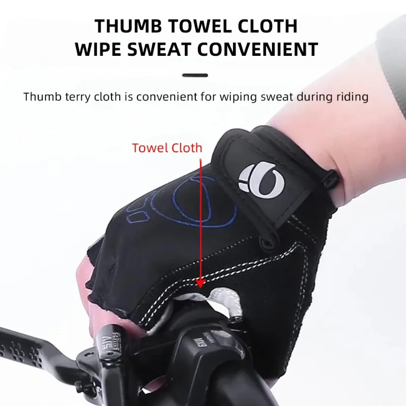Cycling Gloves Anti Slip Shock Absorbing Breathable Half Finger Sports Training Bike Gloves Cycling Gear for Men Women
