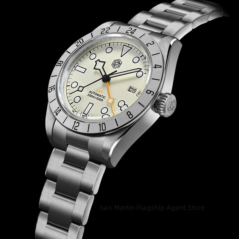 

San Martin 39MM BB Pro Luxury Retro Automatic Watch For Men NH34A GMT Mechanical Wristwatch AR Sapphire 2023 New 100M Waterproof