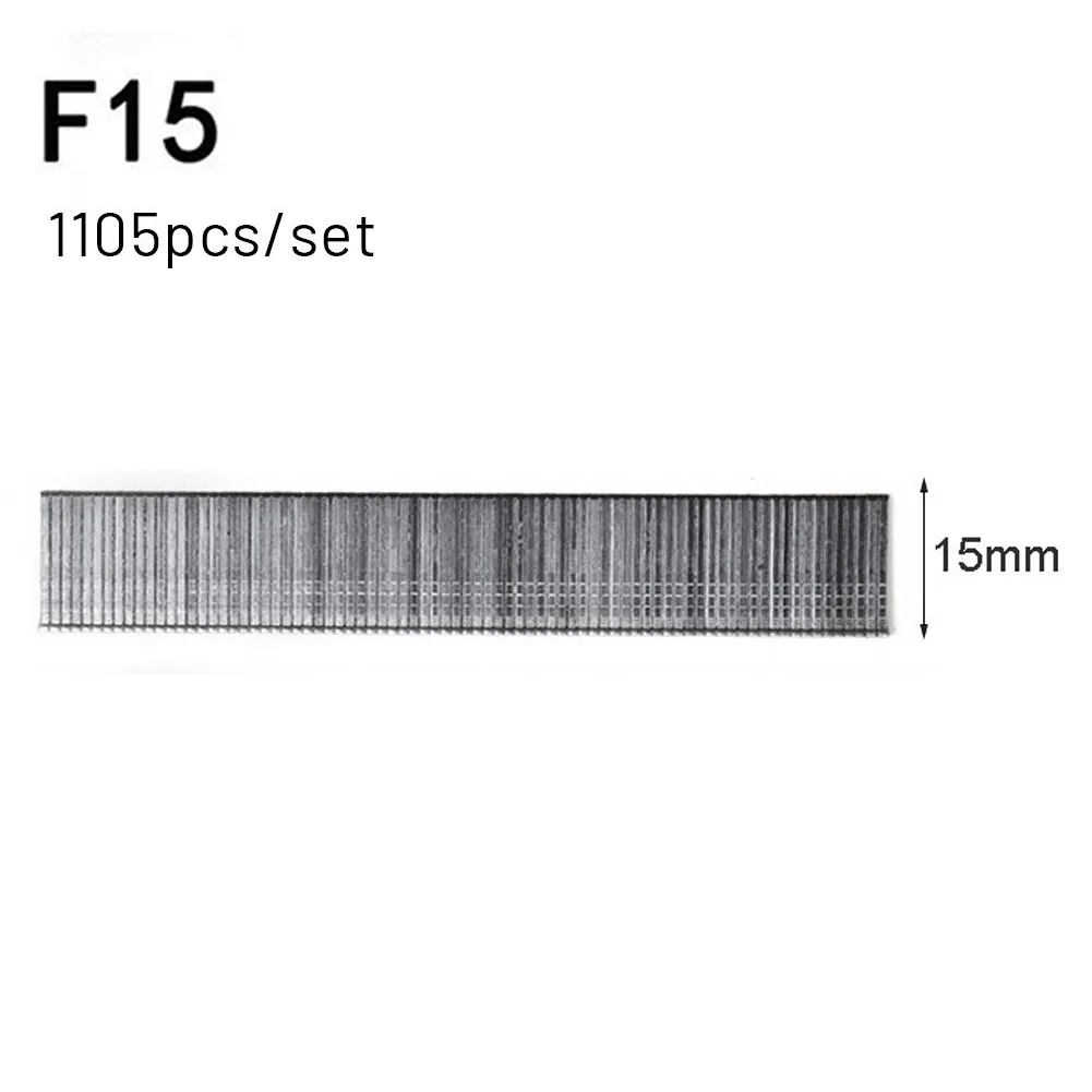 1105pcs F15/F20/F25/F30 Staples Straight Brad Nail 304 Stainless Steel Nail Gun Nailer Staple For DIY Home/Gardening Woodworking 5