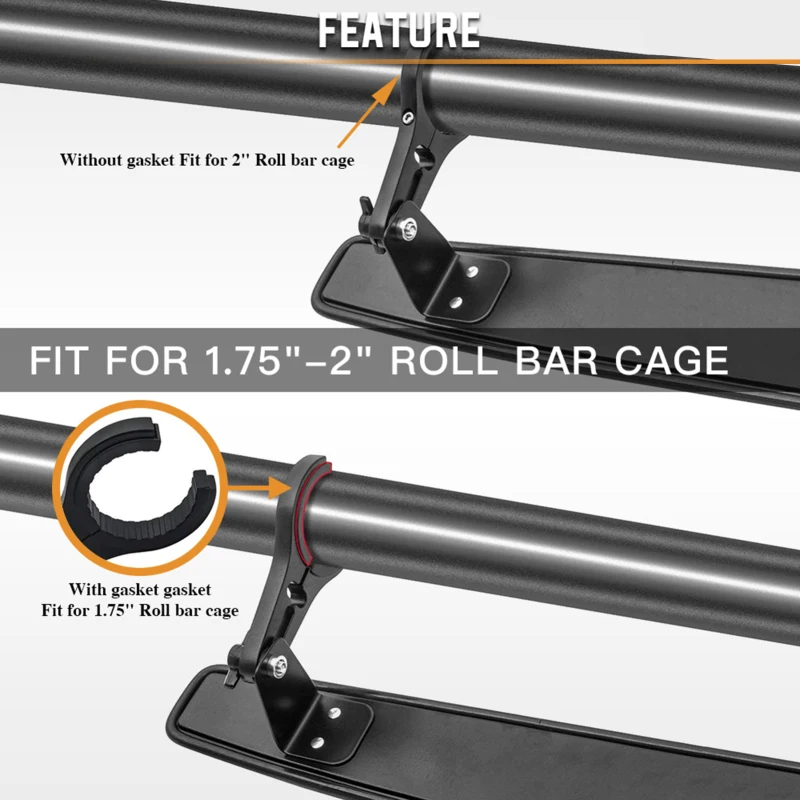 범용 운송 차량 중앙 백미러, 클램프 포함, 15 인치 와이드 백미러, 폴라리스 RZR 프로 XP R 교체용