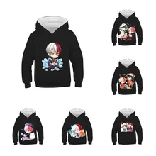 Sweat à capuche avec impression numérique 3D pour enfants, My Hero Academy, nouvelle collection 