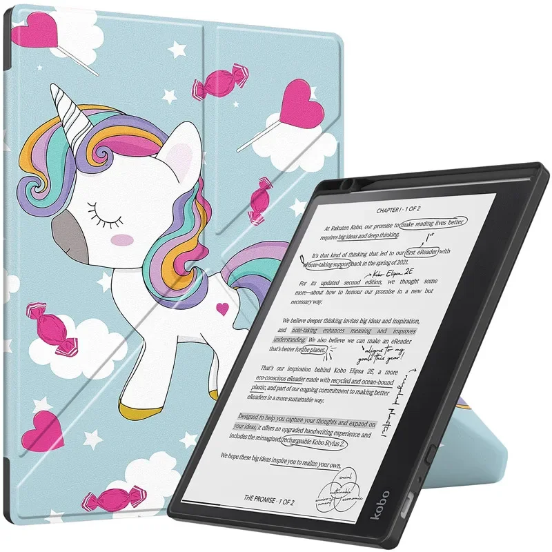 Smart eBook Case with Pencil Holder and Multi-Folding Stand