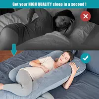 JIABINFU Cute Castle Pregnancy Pillows, Soft U-Shape Maternity Pillow with Removable Cover,Pregnancy Must Haves 5